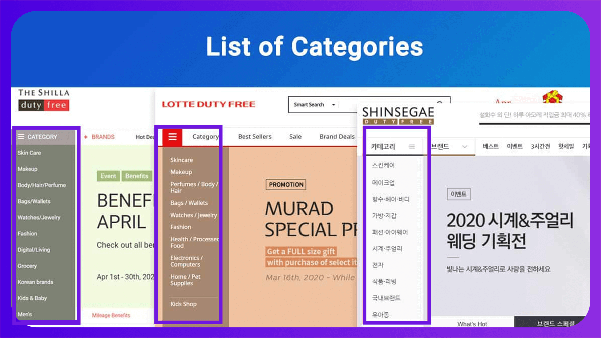 Categories-for-Scraping-Duty-Free-Online-Data